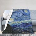 thumbnail image 1 of Kll Fleece Blanket Plush Throw Blanket The Starry Night,Soft Fuzzy Cozy Flannel Blanket For Couch Sofa Bed.(40"X30"), 1 of 9