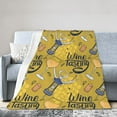 thumbnail image 1 of Kll Fleece Blanket Plush Throw Blanket White Wine Seamless,Soft Fuzzy Cozy Flannel Blanket For Couch Sofa Bed.(40"X30"), 1 of 9