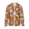 thumbnail image 1 of Kll Floral Hippie Mushrooms Print Men'S Women’s Upf 50+ Sun Protection Outdoor Hoodie Jacket Long Sleeve Fishing Hiking Performance Shirt- X-Large, 1 of 8