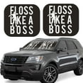 thumbnail image 1 of Kll Floss Like A Boss Windshield Sun Shade 2-Piece Foldable Car Front Window Sunshade For Most Sedans Suv Truck- Large, 1 of 7