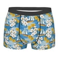 thumbnail image 1 of Kll Flower And Sail Boat Men'S Cotton Boxer Briefs Underwear-Large, 1 of 9