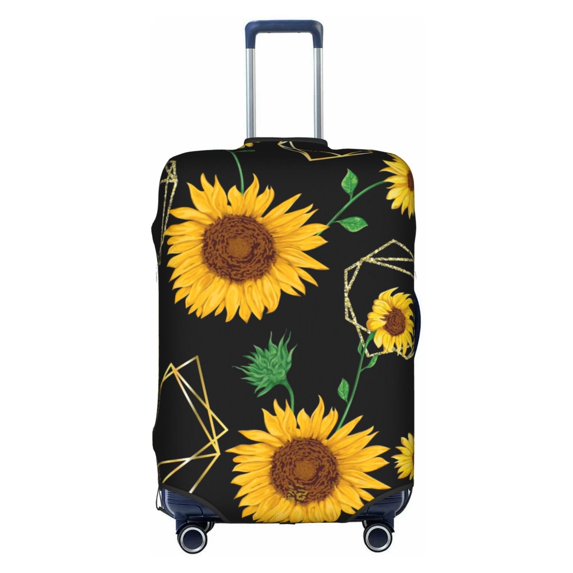 Kll Flower Luggage Cover Suitcase Cover Suitcase Protector (Luggage not included)-Large