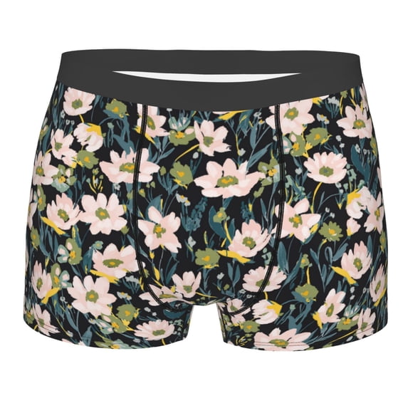 Kll Flowers Men'S Cotton Boxer Briefs Underwear-Xx-Large