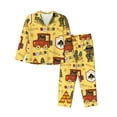 thumbnail image 1 of Kll Forest Guard Print Women'S Long Sleeve Pajamas With Pants Sleepwear Loungewear 2 Set-Xx-Large, 1 of 9