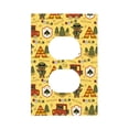 thumbnail image 1 of Kll Forest Guard Wall Plate,Gloss Finish,Standard Size 1 - 5" X 3", Polycarbonate Thermoplastic,Electric Receptacle Plug Covers, 1 of 8