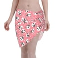 thumbnail image 1 of Kll French Bulldog Face Print Women'S Sarong Coverups Short Bathing Suit Wrap Skirt Beach Wrap Swimsuit Cover Ups, 1 of 7