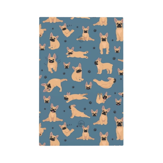 Kll French Bulldog Yoga Wall Plate,Gloss Finish,Standard Size 1 - 5" X 3", Polycarbonate Thermoplastic,Electric Receptacle Plug Covers