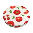 thumbnail image 1 of Kll Fresh Red Tomato Round Bar Chair Cushion Cover 12 Inch,Bar Stool Protector With Elastic, Soft Washable, 1 of 7