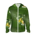 thumbnail image 1 of Kll Friut Avocado Print Men'S Women’s Upf 50+ Sun Protection Outdoor Hoodie Jacket Long Sleeve Fishing Hiking Performance Shirt- Small, 1 of 8