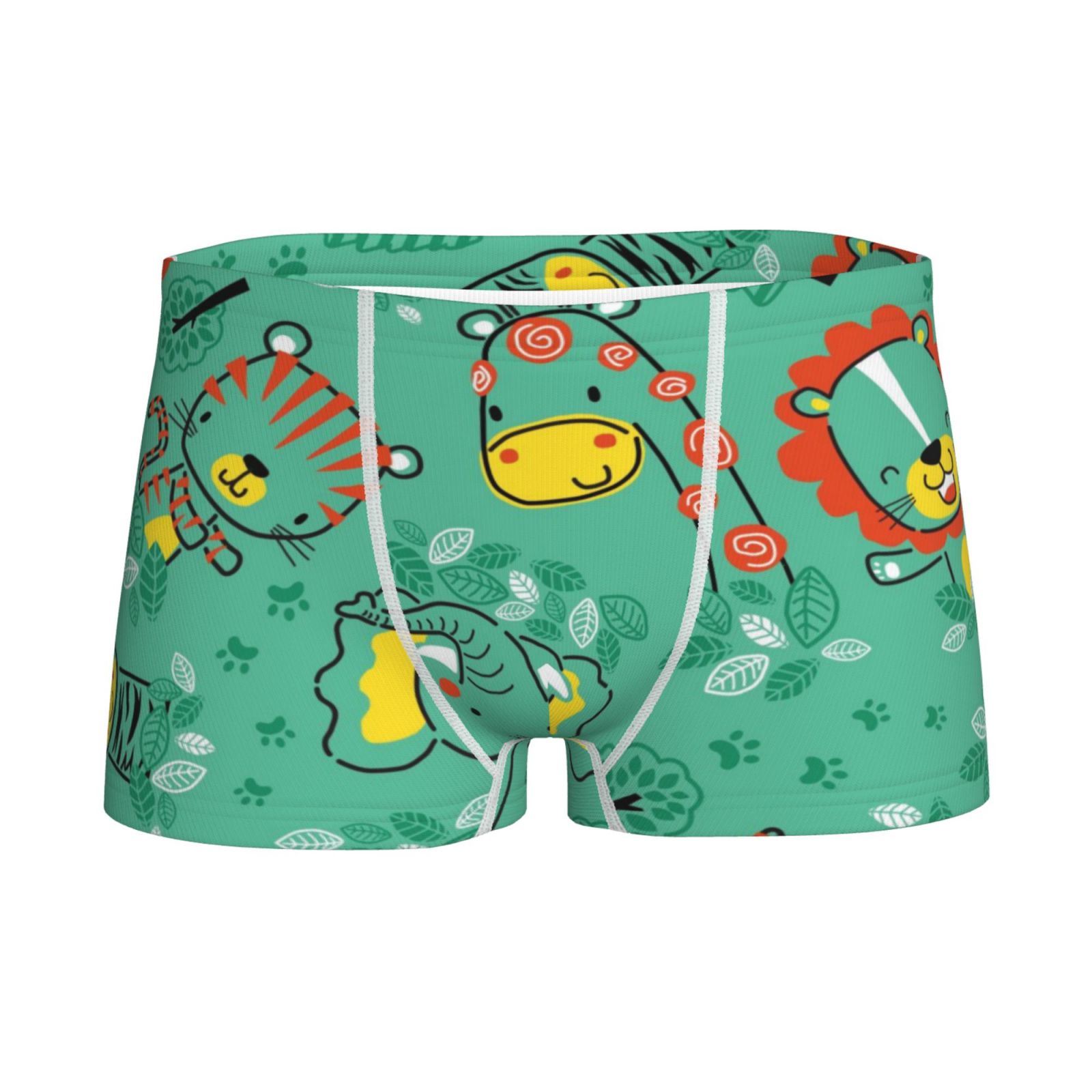 Kll Funny Animals In Jungle Underwear Boys' Boxer Briefs Shorts Toddler