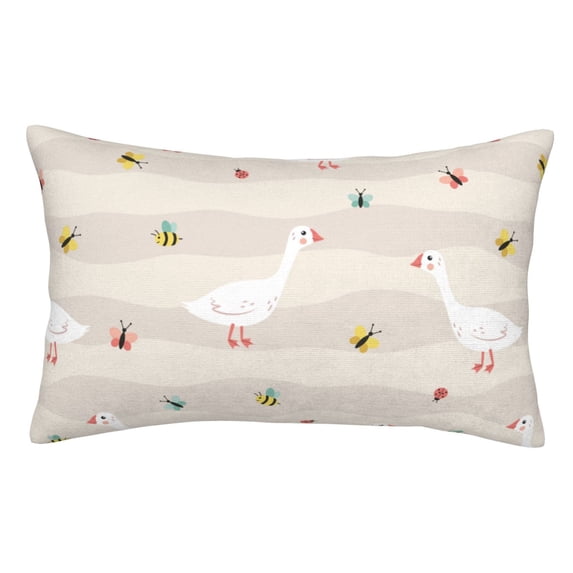 Kll Funny Goose1 Pillow Covers Envelope Closure,Super Soft And Cozy Fuzzy Fleece Pillow Case Cover 20"X30"