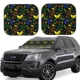 thumbnail image 1 of Kll Game Play Windshield Sun Shade 2-Piece Foldable Car Front Window Sunshade For Most Sedans Suv Truck - Auto Sun Blocker Visor Protector Blocks Max Uv Rays - Large, 1 of 7