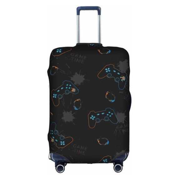 Kll Game Time Luggage Cover Suitcase Cover Suitcase Protector (Luggage not included)-Large
