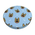 thumbnail image 1 of Kll German Shepherd Puppy Round Bar Chair Cushion Cover 13 Inch,Bar Stool Protector With Elastic, Soft Washable, 1 of 7