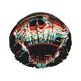 thumbnail image 1 of Kll Glitch Screaming Skull Pattern Shower Cap & Bath Cap For Women,Reversible Oversized Waterproof Shower Caps For All Hair Lengths,Elastic Reusable Bathing Hair Cap, 1 of 9