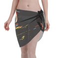 thumbnail image 1 of Kll Glitch Screaming Skull Print Women'S Sarong Coverups Short Bathing Suit Wrap Skirt Beach Wrap Swimsuit Cover Ups, 1 of 7