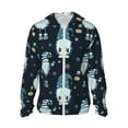 thumbnail image 1 of Kll Gnome And Snowflakes Print Men'S Women’s Upf 50+ Sun Protection Outdoor Hoodie Jacket Long Sleeve Fishing Hiking Performance Shirt- Xx-Large, 1 of 8