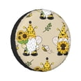thumbnail image 1 of Kll Gnomes Bees And Sunflowers Tire Cover,Universal Wheel Tire Cover For Trailer, Rv, Suv, Truck,Camper And Many Vehicle,(17 Inch), 1 of 7
