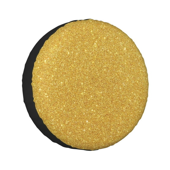Kll Gold Shiny Tire Cover,Universal Wheel Tire Cover For Trailer, Rv, Suv, Truck,Camper And Many Vehicle,(17 Inch)