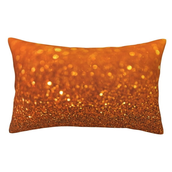 Kll Golden Giltter Pillow Covers Envelope Closure,Super Soft And Cozy Fuzzy Fleece Pillow Case Cover 14"X20"