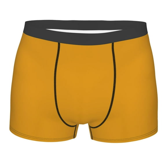 Kll Goldenrod Men'S Cotton Boxer Briefs Underwear-Large