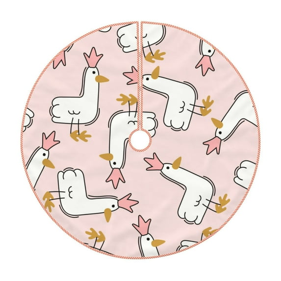 Kll Goose Queen Christmas Tree Skirt 36",Party Decorations Farmhouse For Christmas Decorations Holiday Party