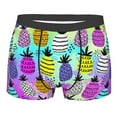 thumbnail image 1 of Kll Graffiti Pineapples On Neon Background Men'S Cotton Boxer Briefs Underwear-Medium, 1 of 9