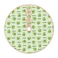 thumbnail image 1 of Kll Green Avocado Christmas Tree Skirt 30",Party Decorations Farmhouse For Christmas Decorations Holiday Party, 1 of 8