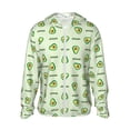 thumbnail image 1 of Kll Green Avocado Print Men'S Women’s Upf 50+ Sun Protection Outdoor Hoodie Jacket Long Sleeve Fishing Hiking Performance Shirt- Large, 1 of 8