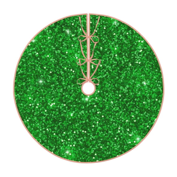 Kll Green Glitter Christmas Tree Skirt 36",Party Decorations Farmhouse For Christmas Decorations Holiday Party