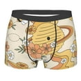 thumbnail image 1 of Kll Groovy Floral Men'S Cotton Boxer Briefs Underwear-Small, 1 of 9