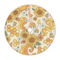 thumbnail image 1 of Kll Groovy Hippie Flower Mushrooms Christmas Tree Skirt 48",Party Decorations Farmhouse For Christmas Decorations Holiday Party, 1 of 8