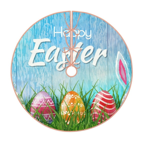 Kll Happy Easter Christmas Tree Skirt 36",Party Decorations Farmhouse For Christmas Decorations Holiday Party