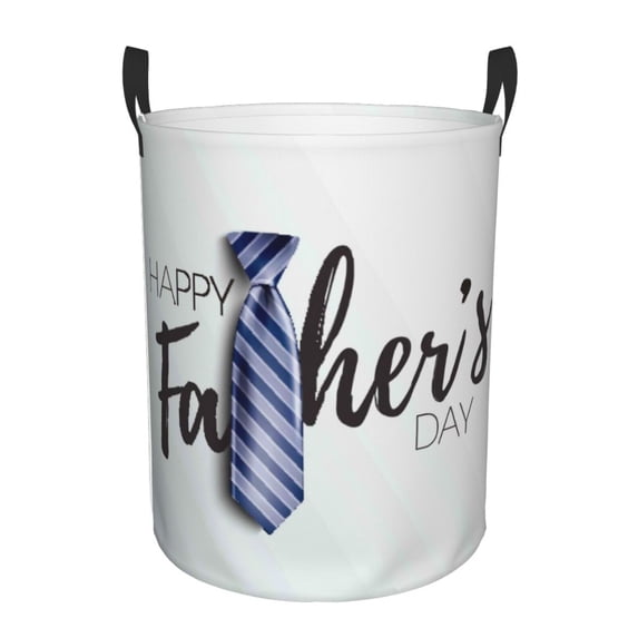 Kll Happy Father'S Day Waterproof Foldable Laundry Hamper Bucket With Handles For Storage Bin,Kids Room,Home Organizer (Small)