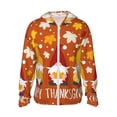 thumbnail image 1 of Kll Happy Thanksgiving Three Gnomes Print Men'S Women’s Upf 50+ Sun Protection Outdoor Hoodie Jacket Long Sleeve Fishing Hiking Performance Shirt- Medium, 1 of 8