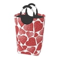 thumbnail image 1 of Kll Hearts Laundry Hamper,Large Canvas Fabric Lightweight Storage Basket Toy Organizer Dirty Clothes Collapsible Waterproof For College Dorms,Children Bedroom,Bathroom, 1 of 6
