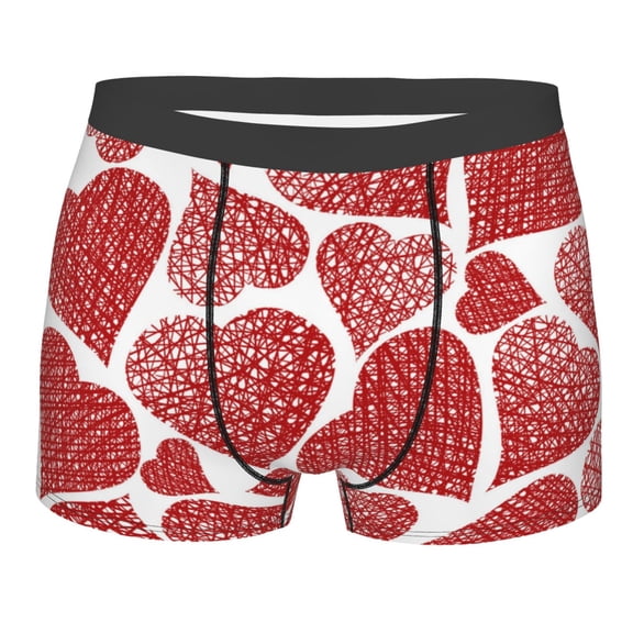 Kll Hearts Men'S Cotton Boxer Briefs Underwear-Large