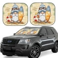 thumbnail image 1 of Kll Hello Summer Cute Gnome Windshield Sun Shade 2-Piece Foldable Car Front Window Sunshade For Most Sedans Suv Truck- Small, 1 of 7