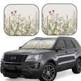 thumbnail image 1 of Kll Herbs And Wildflowers Windshield Sun Shade 2-Piece Foldable Car Front Window Sunshade For Most Sedans Suv Truck - Auto Sun Blocker Visor Protector Blocks Max Uv Rays - Large, 1 of 7