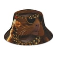 thumbnail image 1 of Kll Hip-Hop Guinea Pig. Bucket Hat for Women Men Packable Travel Beach Sun Hat Outdoor Rave Accessories Reflective Fisherman Cap, 1 of 6