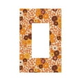 thumbnail image 1 of Kll Hippie Ditsy Floral Wall Plate,Gloss Finish,Standard Size 1 - 5" X 3", Polycarbonate Thermoplastic,Electric Receptacle Plug Covers, 1 of 1