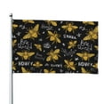 thumbnail image 1 of Kll Hohey Bee Golden Embroidery Flag 4x6 Ft Parade Party Flag Outdoor Flag Decorative Flag Banner Flags Garden Flag Home House Flags, 1 of 1