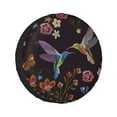 thumbnail image 1 of Kll Humming Bird And Tropical Flowers Tire Cover,Universal Wheel Tire Cover For Trailer, Rv, Suv, Truck,Camper And Many Vehicle,(16 Inch), 1 of 7