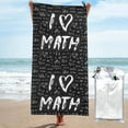 thumbnail image 1 of Kll I Love Math Microfiber Beach Towel Fast Drying,Extra Large 31.5"X63" Sand Free Beach Towel Super Lightweight Towels, 1 of 1