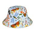 thumbnail image 1 of Kll Insects And Flowers Bucket Hat For Women Men Packable Travel Beach Sun Hat Outdoor Rave Accessories Reflective Fisherman Cap, 1 of 9