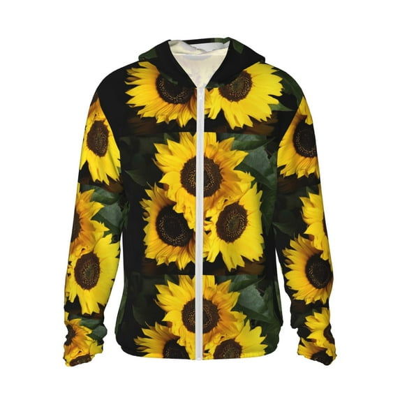 Kll Japanese Were Blossoming Print Men'S Women’s Upf 50+ Sun Protection Outdoor Hoodie Jacket Long Sleeve Fishing Hiking Performance Shirt- X-Large