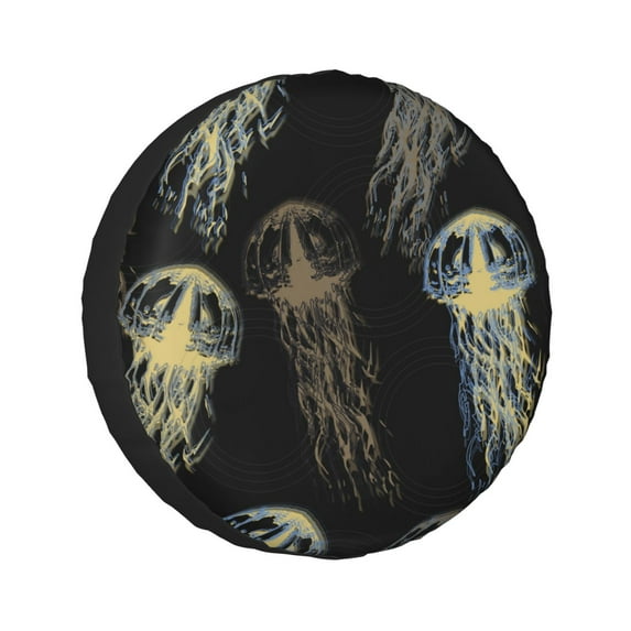 Kll Jellyfish Tire Cover,Universal Wheel Tire Cover For Trailer, Rv, Suv, Truck,Camper And Many Vehicle,(15 Inch)