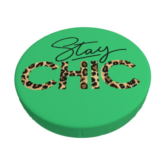 Kll Keep Stay Chic Round Bar Chair Cushion Cover 12 Inch,Bar Stool Protector With Elastic, Soft Washable