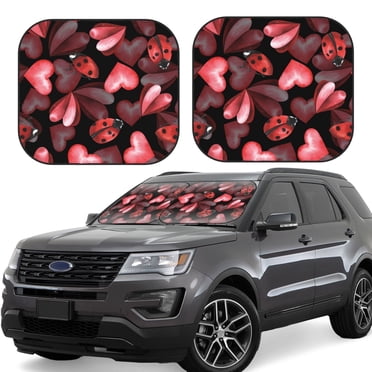 Bingfone Cactus1 Windshield Sun Shade 2-Piece Foldable Car Front Window Sunshade For Most Sedans Suv Truck Auto Blocker Visor Protector Blocks Max Uv