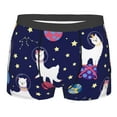 thumbnail image 1 of Kll Lama In Space Men'S Cotton Boxer Briefs Underwear-Xx-Large, 1 of 9
